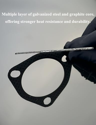 Image of YAMAKATO 2.5 inch 3-Bolt High-Temp Exhaust Gasket 120-06330-0002 TN (3-PACK)