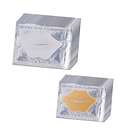 ASAKKURA 20pcs Moisturizing Lip Masks and Collagen Lip Pads Hydrating Exfoliating for Nourishing Treatment for Women Sensitive Skin Night Use
