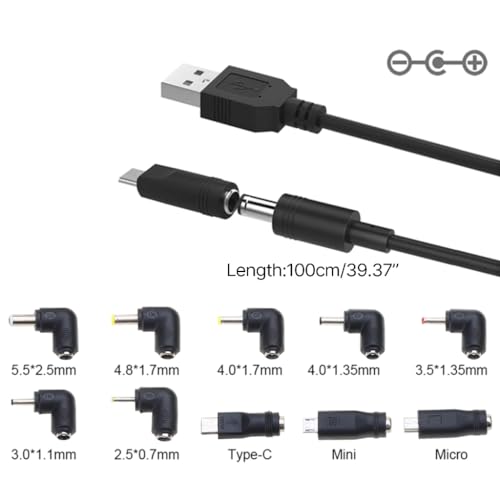 Cable de alimentación USB a CC de 5 V para organizar los cables de tus cámaras 5