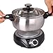 1.8L LIVEN Electric Hot Pot with Separated 304 Stainless Steel Pot Body and Adjustable Power for Shabu Shabu, Cooking Noodles, Boiling Water Small Electric Cooker 1000W 120V DHG-180F