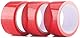 Ouch! - Bondage Tape 20m lang - 5cm breit 3PC Statikfreies Design Tape, Vielseitiges Bondage-SM-Band for Sexuell Sexspielung Paare Frauen Manner(Rot)