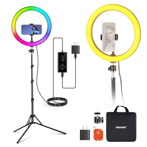 NEEWER 12 RGB LED Ring Light with Tripod