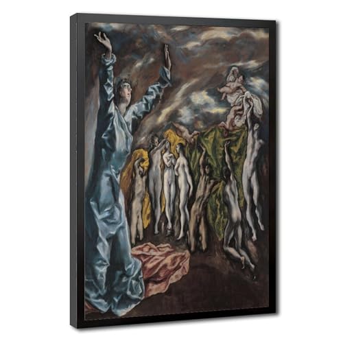 Impression sur toile El Greco l'ouverture du cinquième sceau tableau haut de gamme