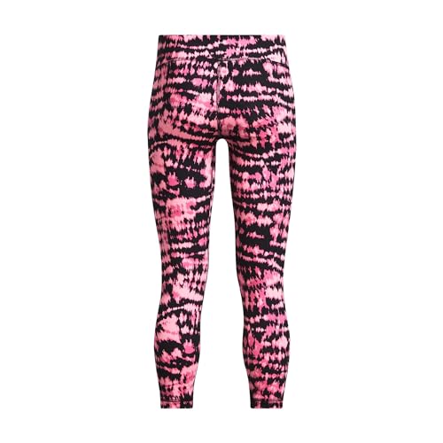 Under Armour Girl's Motion Printed Crop (Big Kids) Fluo Pink/Black/White LG (14-16 Big Kid)2