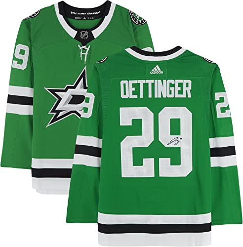 Jake Oettinger Dallas Stars Autographed Adidas Authentic Jersey - Autographed NHL Jerseys