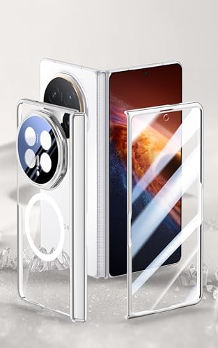 Coque Honor Magic V6 pour eviter les rayures de charniere avec style noir - 2