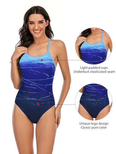 Image of Century Star Women Athletic One Piece Swimsuits-2026 Training Bathing Suits for Teens Juniors
