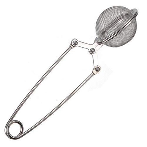 Oulensy en Acier Inoxydable cuillère Feuilles Tisane Mesh Boule Infuser Filtre Squeeze Passoire Cover