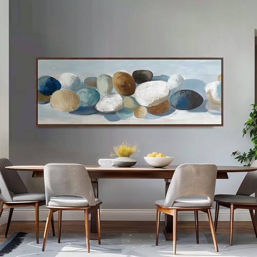 Tableau de galets grand format horizontal allongé XINBAO 65x195 - 3