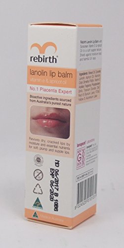 Image of Rebirth Inc Lanolin Lip Balm With Vitamin E & Apricot Oil