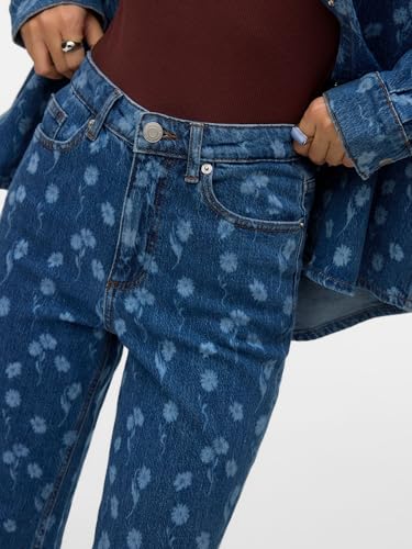 Vêtements Vero Moda Vmtessa Hr Wide Flower Jeans Ra380 pour Femme - vue 7