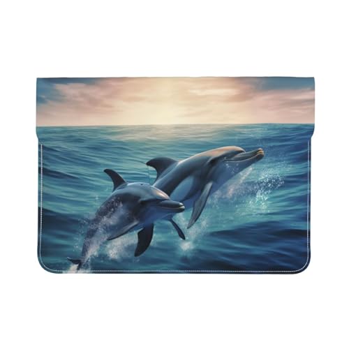 Pochette ordinateur 13 pouces cuir fine pour éviter les chocs au bureau