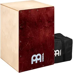 Meinl Percussion Cajon Box Drum with Internal Snares and Free Bag-Made in Europe-Baltic Birch Wood Full Size, 2-Year Warranty, (BC1NTWR)