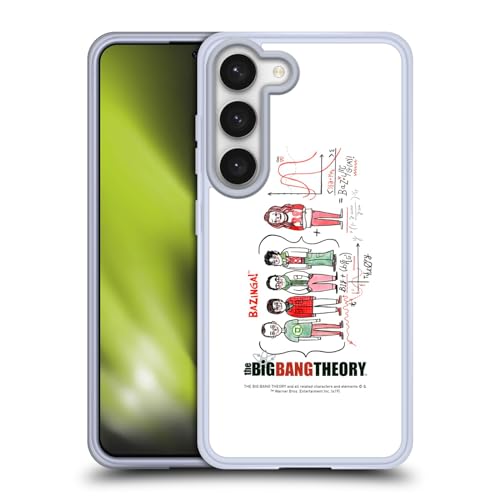 Funda de gel Samsung S23 The Big Bang Theory carcasa suave original grupo doodle para Galaxy