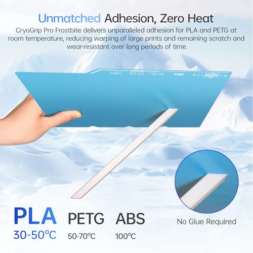 Image of BIQU CryoGrip Pro Frostbite Cold Build Plate for Snap-Maker U1 3D Printer | Spring Steel Sheet, 276X301mm, Room Temperature Printing, Double-Sided