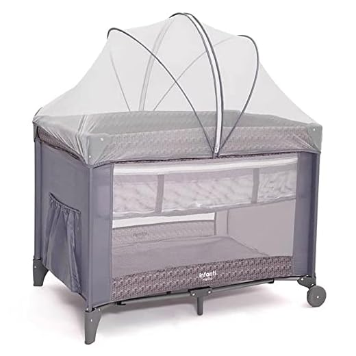 BERÇO HELLO CINZA - INFANTI