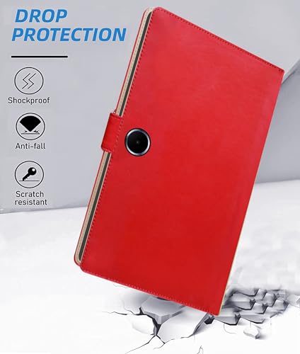 Image of TGK Flip Cover Case for Oppo Pad SE 11 inch Tablet with Stylus Holder (Red)