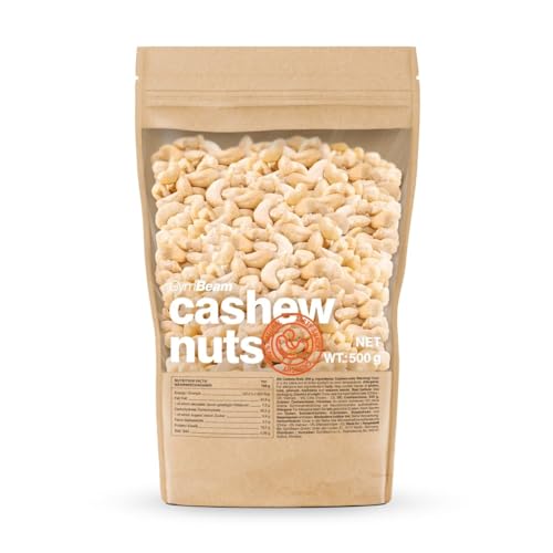 Anacardos GymBeam (naturales), frutos secos, sin sal ni aditivos, 500 g