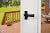 Wright Products - Keyed Colonial Push Button Door Latch for Screen and Storm Doors, Black, 1 Unit