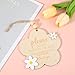 1 Pcs Wooden No Kissing Baby Sign, Please Don't Touch Baby Sign with Rope, Cute Wooden Don't Touch Babys Signs for Car Seat