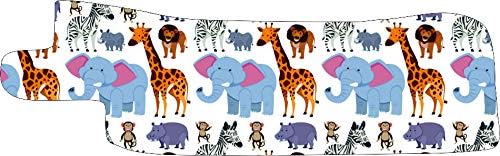 Nasogastric or Oxygen Tube precut Adhesive Tape Safari Animals Theme x 10 Pack. (Mix Left & Right Side)