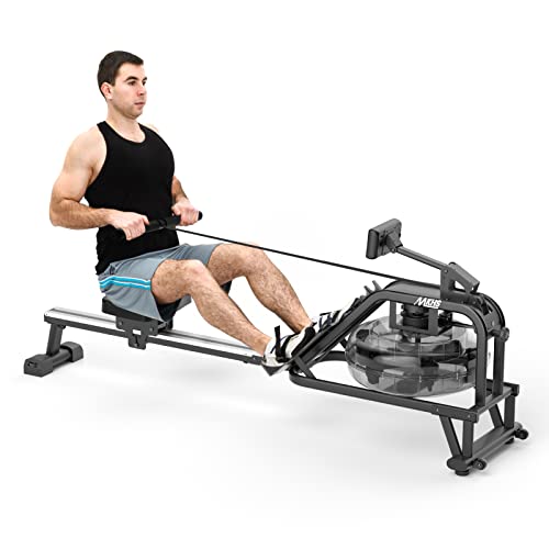 MKHS Water Rowing Machines for Home use 330lbs Weight Capacity, Water Rower Machine Exercise...