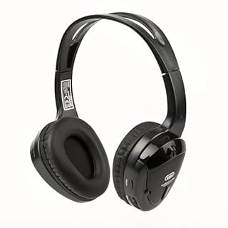 Trevi FRS 1240 Cuffia TV Wireless ad Infrarossi con Trasmissione ad Alta Frequenza, 12m di Portata, Audio Stereo per Televisore, Hi-Fi e MP3, Funzione Monitor e Controllo Volume, Base in Dotazione