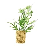 VICASKY Miniatur-Topfpflanzen microanlagen Micro Plants Spielzeugtischdekoration Modellbaum Modellpflanze kleine Zimmerpflanzen winziges Bonsai- Mini-Topfpflanzen Plastik Weiß