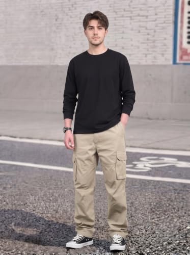 Image of Amazon Brand - INKAST Men Multi-Pocket Cargo Pants Casual Fit Trousers Stylish Cargo Trousers