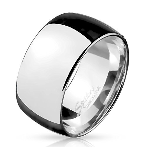 UrbanBijoux Bague de fiançaille Alliance Large Homme Acier Inoxydable Poli Mariage - 72 Cover