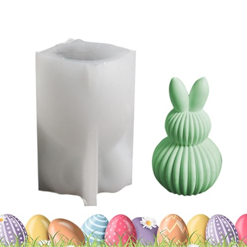 Tuxxjzm per candele pasquali | Stampo per cioccolato a forma di a forma di orecchio di coniglio | Stampo in gesso per candele al cioccolato in resina epossidica per decorazioni pasquali
