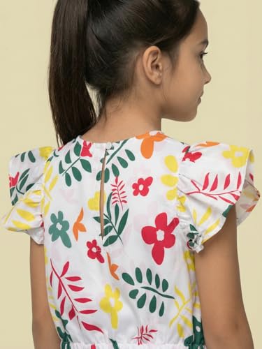 Image of Nautinati Girls Printed Top & Shorts Co-Ord Set | Age 2-10 Years