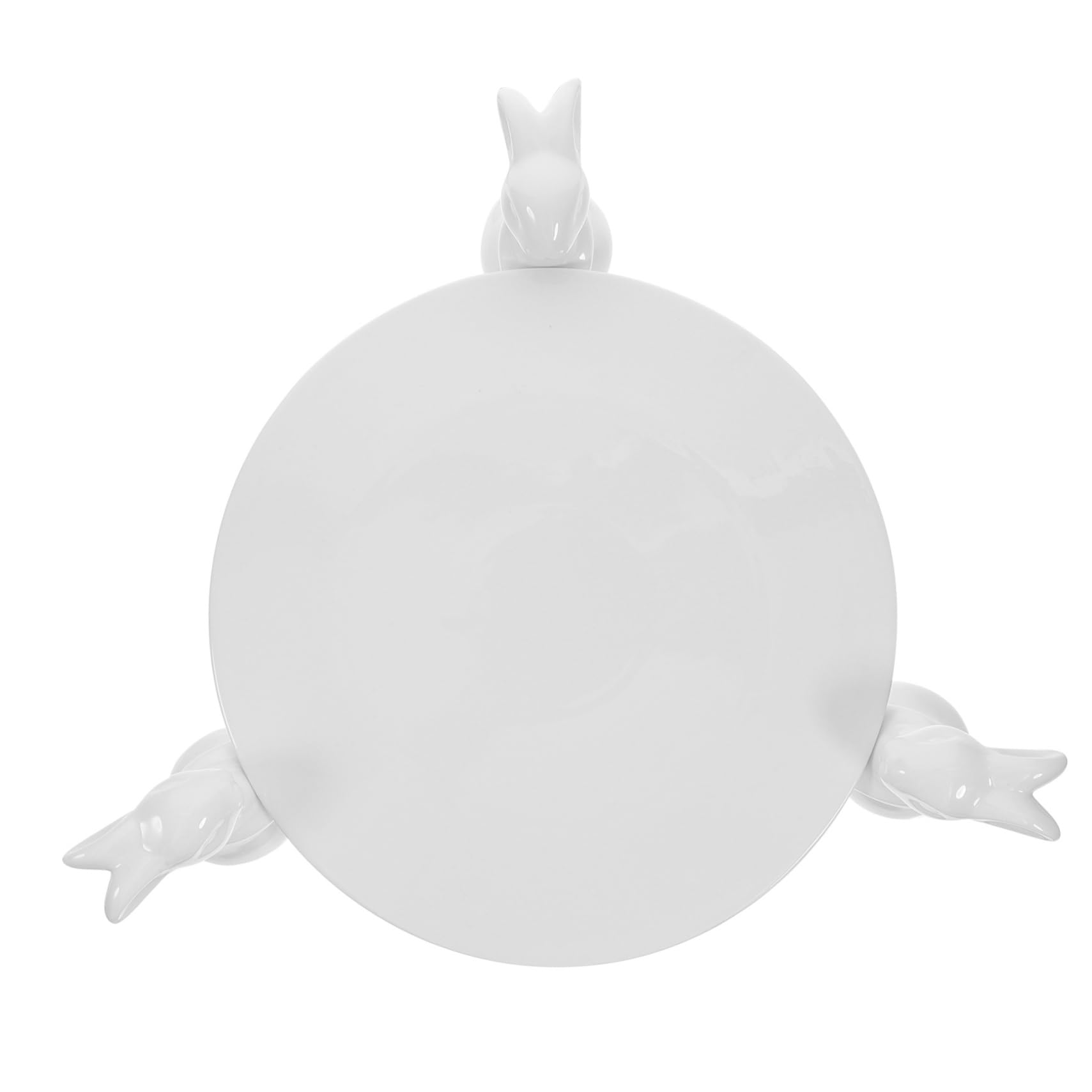 Garneck Alzata Decorativa Per Torta Pasquale in Ceramica Con Motivo 29 5 Cm Per Feste Ed Eventi