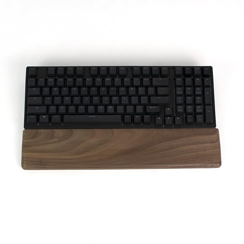 Handgelenkauflage für Tastatur, Handballenauflage aus Holz, bequeme Tastatur-Handgelenkauflage für Computer, Laptop, Zuhause und Büro (A, 33 cm)