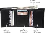 Kenneth Cole REACTION Portefeuille pour hommes - RFID Trifold en cuir mince véritable avec ID Fentes de fenêtre et de carte