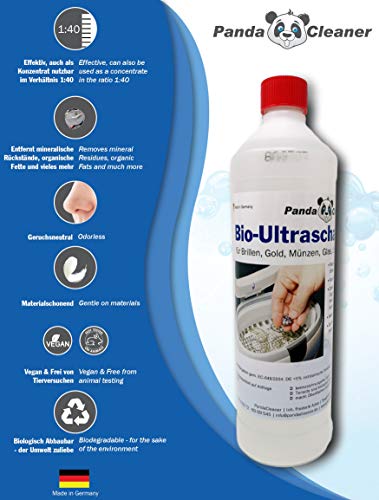 PandaCleaner Ultraschallreiniger Konzentrat 1 L â für Brillen, Schmuck, Zahnersatz & wasserfeste Uhren â kraftvoll & materialschonend â bis 1:40 verdünnbar â Made in Germany – Bild 3