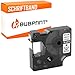 Produktbild Bubprint Schriftband kompatibel für Dymo 43613 für 2000 Labelmanager PnP 150 160 210D 280 360D 420P 450 500TS MobileLabeler schwarz auf weiss 6mm x 7m
