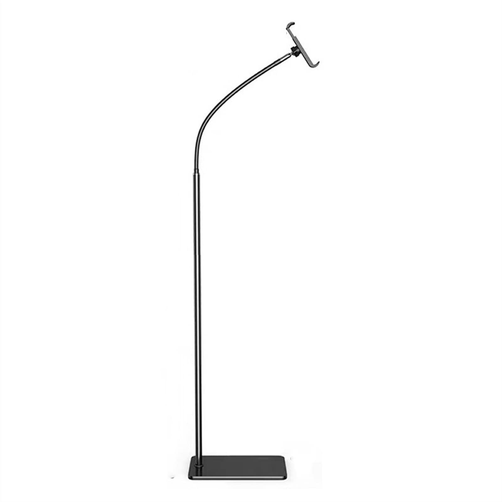 Soporte Tablet Soporte de la tableta del piso, soporte de teléfono de tableta flexible de cuello de ganso, 1.76m de alta tableta universal del brazo for 4-12.9inches Tableta de teléfono móvil Soporte