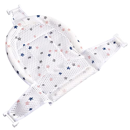 Totority ベビーバスシェルフ bath おもちゃ シート プール インフレータブル 入浴サポートネット バスタブネット 幼児用シャワーネット ポリプロピレン 白い