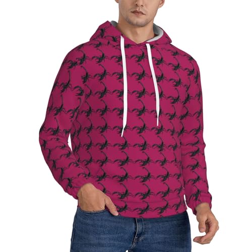 Sweat à capuche tendance scorpion pour homme - Solution vestimentaire contre le froid de l'hiver