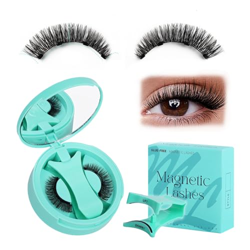 OYZOQ 1 PCS Ciglia magnetiche riutilizzabili con applicatore,Cig-lia Finte Magnetiche,