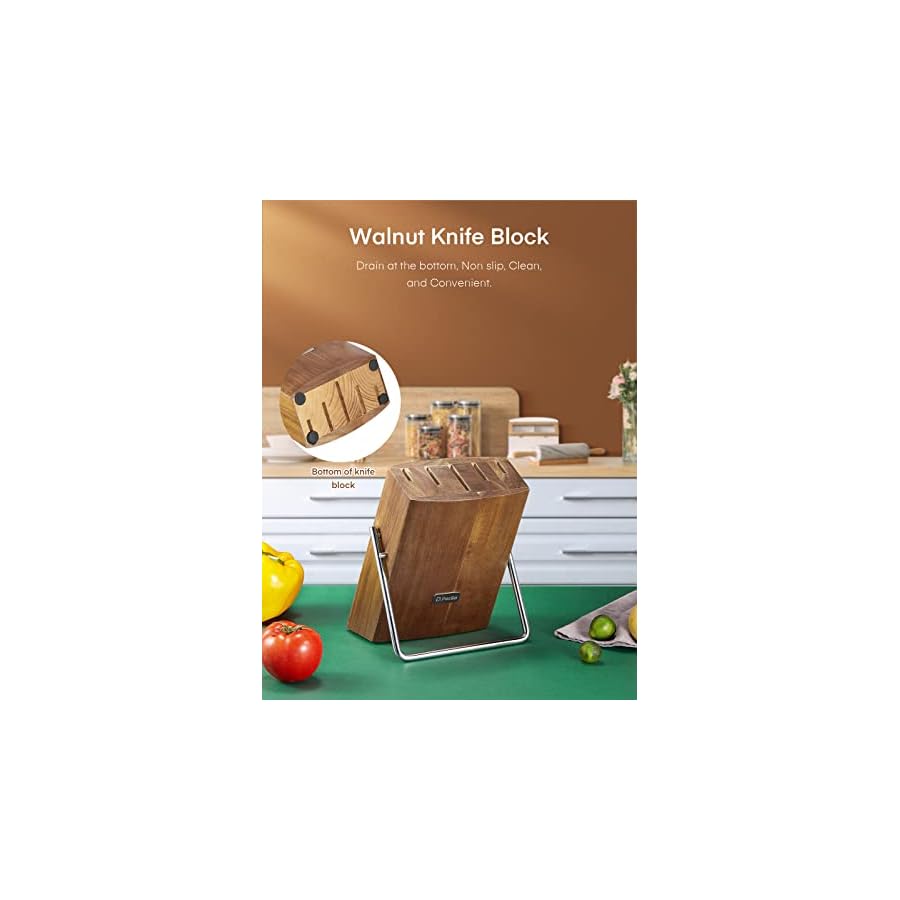 Knife-Set-DPerlla-6-Pieces-Small-Kitchen-Knife-Set-with-Block-German-Stainless-Steel-Knives-Set-Sharp-Chef-Knife-Block-Set Knife Set, D.Perlla 6 Pieces Small Kitchen Knife Set with Block, German Stainless Steel Knives Set, Sharp Chef Knife Block Set, Brown