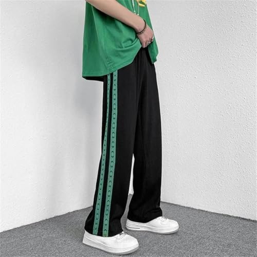 Men's Striped Pants Spandex Vintage Korean Style Slacks Trousers4