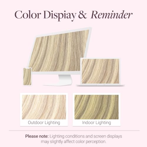 Image of GOO GOO Clip in Hair Extensions Real Human Hair Blonde Remy Extensions