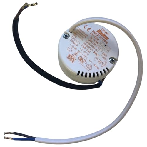 Prestazioni costanti: con tensione di ingresso di 230 V e una tensione di uscita stabile da 12 V, il trasformatore garantisce un'alimentazione affidabile e sicura.