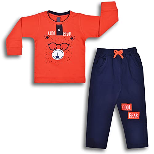Image of Wish Karo Full Length Cotton Blend Shirt and Pant for Baby Boys (hfs601)