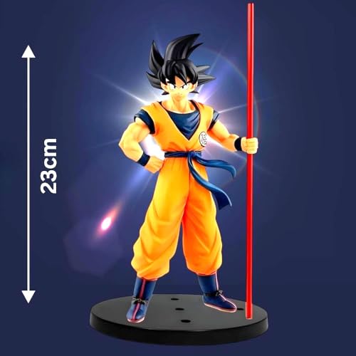 Image of Awestuffs DBZ Goku Large Action Figure Limited Edition Figure Manga Toy Collectible (Go-ku with Stick)