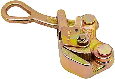 PAULOZYN Cable Grip Wire Grip Steel Rope Jaw Puller Pulling 2204 Lbs for Wire Rope (1 Ton)