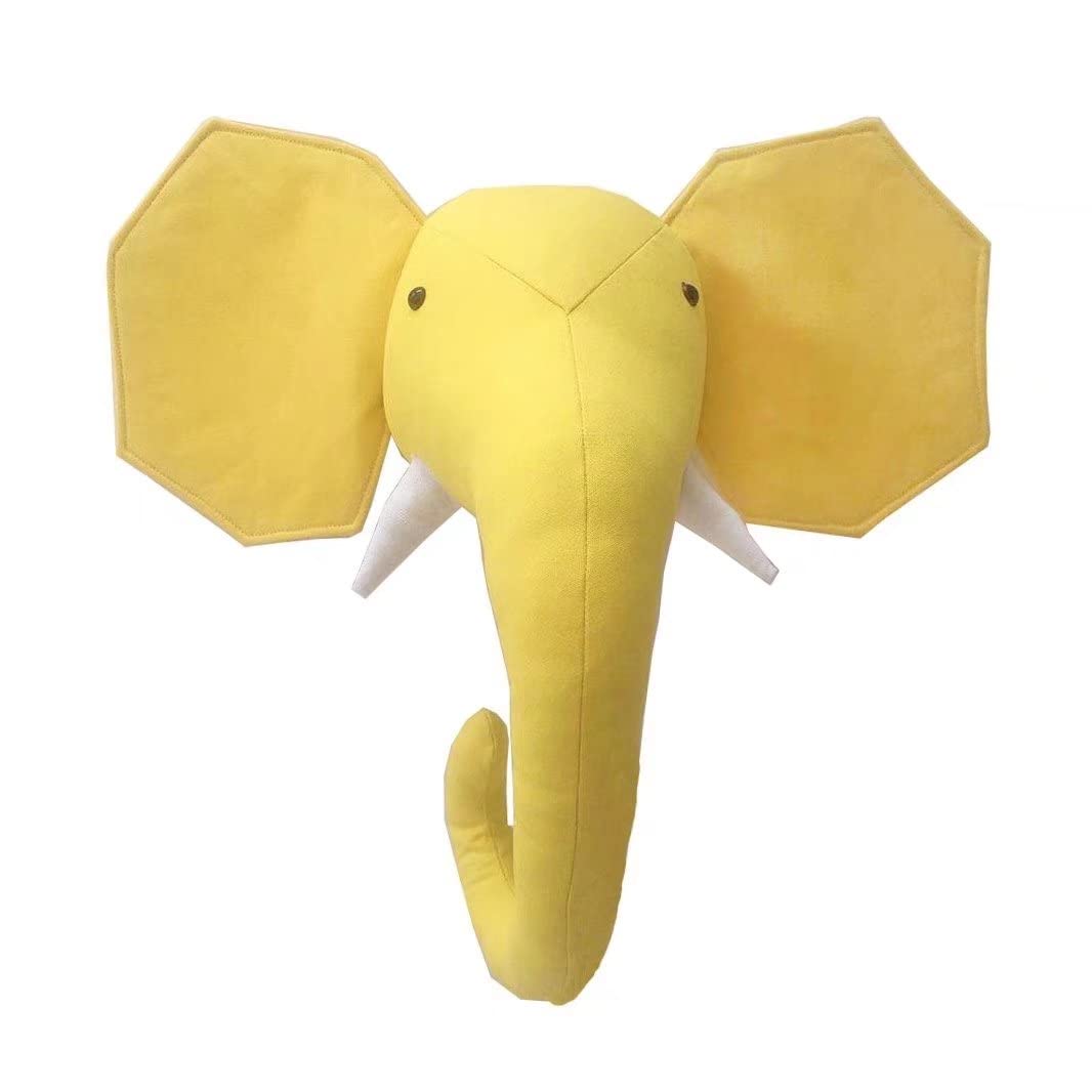 3D Wall Hanging, Canvas Animal Head Wall Decoration, Nursery Wall Decorations Wall Art Hanging Nursery Wall Door Pendant Toys for Boys, Girls, Kids Room