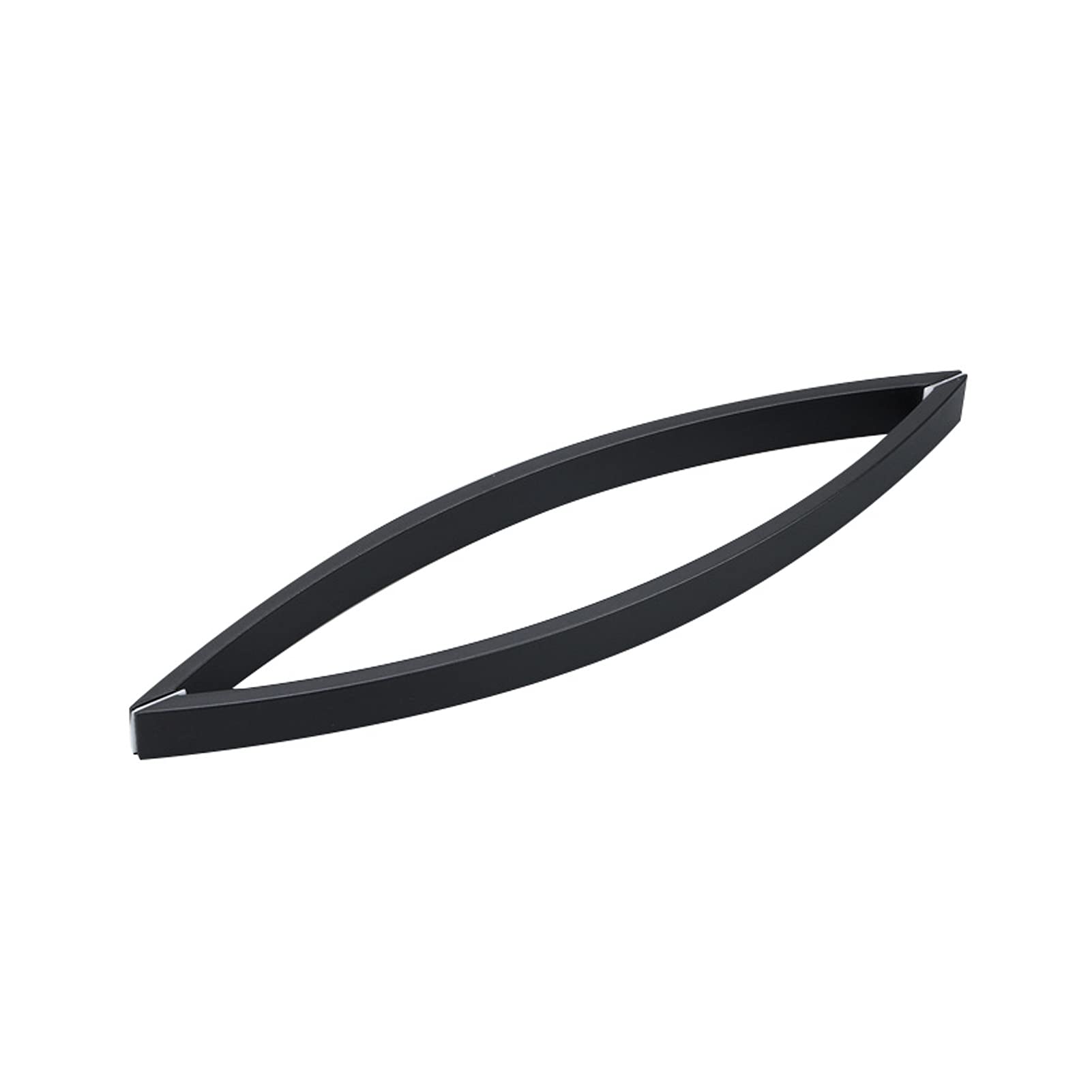 Poignée de porte de douche en acier inoxydable noir bouton de remplacement verre 300mm